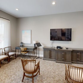 Find your perfect fit at Walnut Creek Assisted Living & Memory Care a room with tables and chairs